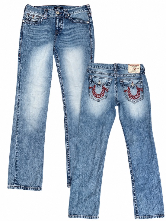 True Religion Denim - True Religion Women's Light Blue Slim Bootcut Jeans, Ricky (there not stretchy)